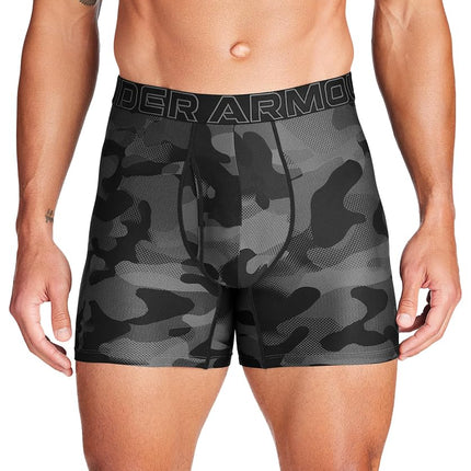 Under Armour Men's Multi-Pack Performance Tech Boxerjock Brief, 6" Inseam, All-Day Comfort & Soft Boxer, Black Neo Camo Print 3 Pack, 3XL (Pack of 3)