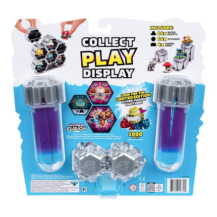 MrBeast Lab Swarms Hyper Fusion Series, Biting Hot Sauce Collectibles, Collect Over 100 Unique Swarms, Mega Lab Pack with 14 Micro Beasts, 14 Stickers & 4 Fusion Caps, Fun for Kids & Fans