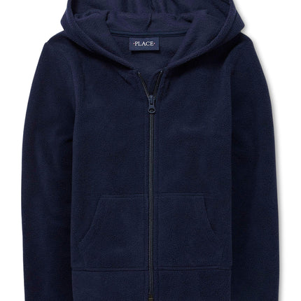 The Children's Place Girls' Fleece Zip Up Hoodie, 