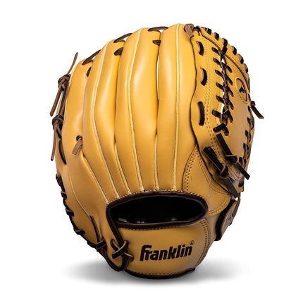 Franklin Sports Field Master Baseball and Softball Mitt Baseball and Softball Field Glove, Unisex, Light Brown, 12 Inch