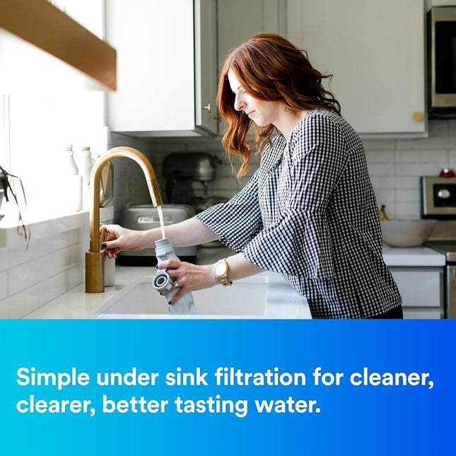 Filtrete Standard Under Sink Quick Change Water Filtration System, Easy to Install, Reduces 5 Microns Sediment and Chlorine Taste & Odor, Includes 6 Month Filter (3US-AS01)