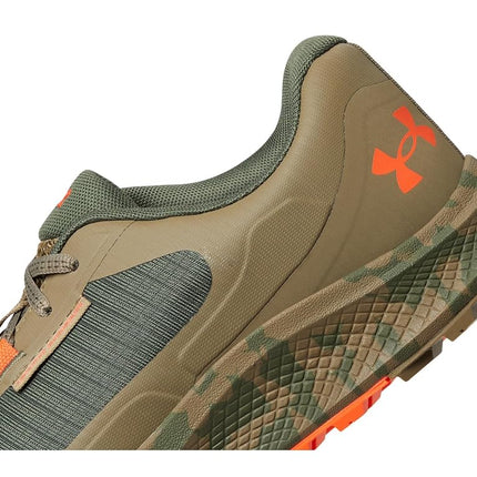Under Armour Men's Charged Bandit Trail 3 Sneaker, (390) Marine Od Green/Bayou/Ares Red, 7