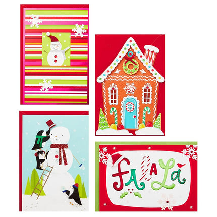 Hallmark Handmade Christmas Card Assortment (Set of 24 Special Holiday Greeting Cards and Envelopes) (1XPX5156)