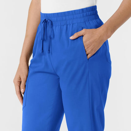 Wink Stovepipe Women's High Low Hem Trousers, Royal, Small Petite