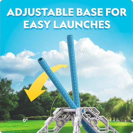 National Geographic Air Rocket Launcher Toy - Launch Glow in the Dark Rockets up to 30 Meters, Kids Outdoor Toys, Toys for Kids 8-12, Glow in the Dark Toys, Rocket Kit, Fun Outdoor Toys for Kids
