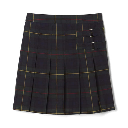 French Toast Girls Plaid Adjustable Waist Pleated-