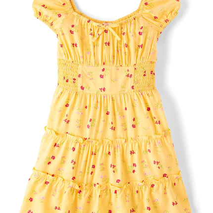 The Children's Place Girls' Short Sleeve Smocked S