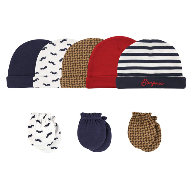 Hudson Baby Cap and Scratch Mitten Set