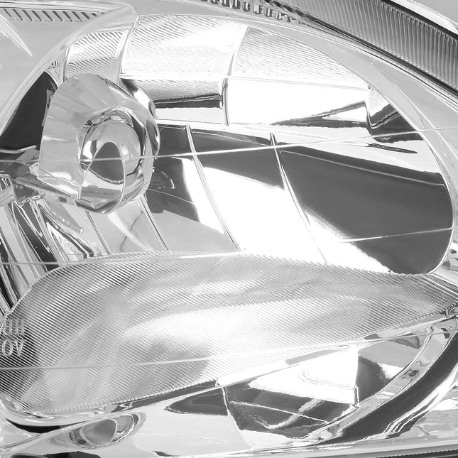 DNA Motoring OEM-HL-0006-R Chrome Factory Style Passenger Side Headlight Replacement For 99-00 Civic