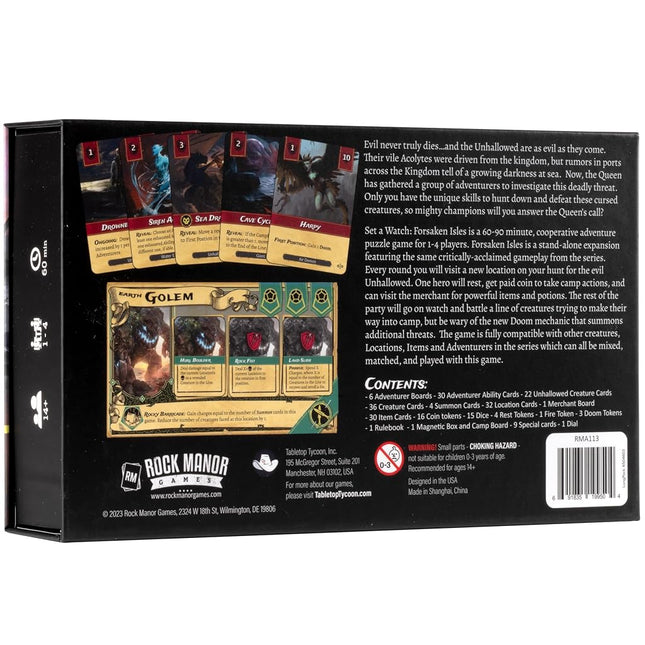 Tabletop Tycoon Board Games: Forsaken Isles - Cooperative Fantasy Adventure for 1-4 Players, Ages 12+