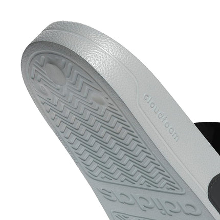 adidas Unisex Adilette Shower Slides Core Black/Pure Teal/Grey Two 17 UK 53 EU