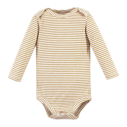 Lot de 5 grenouillères à manches longues en coton pour bébé unisexe Hudson Baby, motif oursons, 18-24 mois