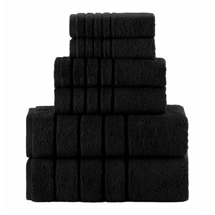 Elegant Comfort 4 Lines Viscose Stripe 6-Piece Pre