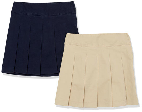 The Children's Place Girls' Pleated Skort, Sandy/T