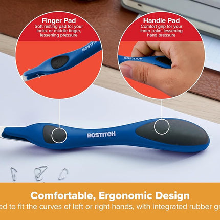Bostitch Office Professional Push Style Easy Staple Remover, Blue (30000-BLUE)
