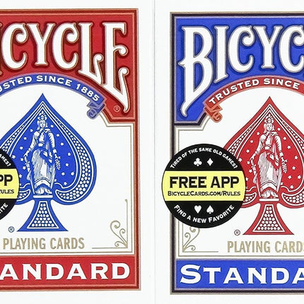 Bicycle Standard Faces Red & Blue Mix Colour Playi