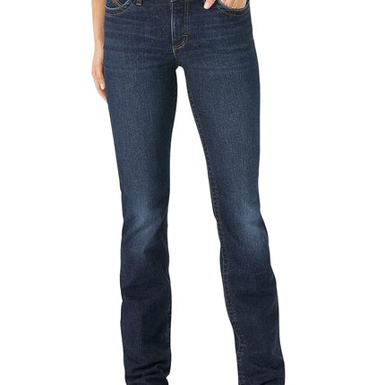 Wrangler Women's Willow Mid Rise Boot Cut Ultimate Riding Jean, Maggie, 7W x 36L
