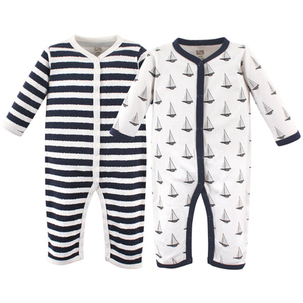 Hudson Baby Baby Cotton Union Suit, 2 Pack, Sailbo
