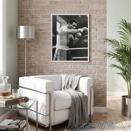 Americanflat 22x28 Poster Frame in White - Thin Border Photo Frame with Polished Plexiglass - Wall Picture Frame with Hanging Hardware Included for Horizontal or Vertical Display Format