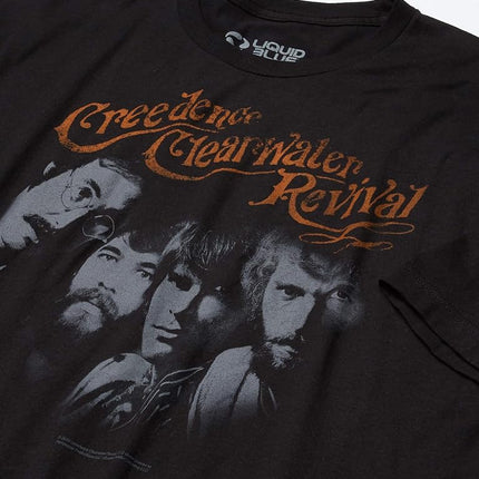 Liquid Blue Unisex's Creedence Clearwater Revival Pendulum T-Shirt, Charcoal, Medium