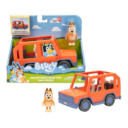 Bluey Heeler Family Road Trip 4WD Vehicle, Include