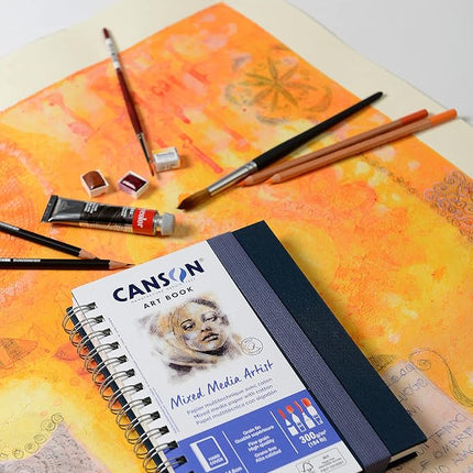 CANSON Art Book 300gsm A5 Portrait Notebook 28 White Sheets