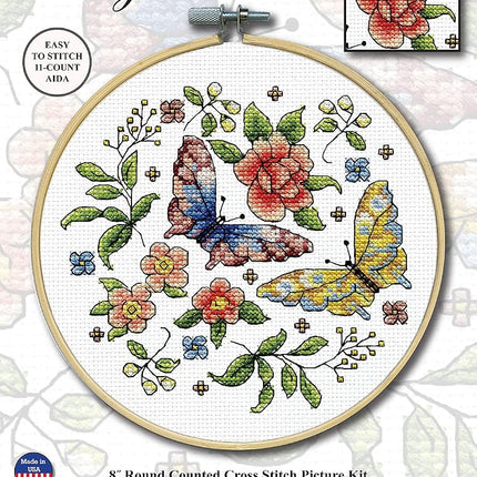 Design Works Crafts Janlynn Counted Cross Stitch Kit, Butterfly