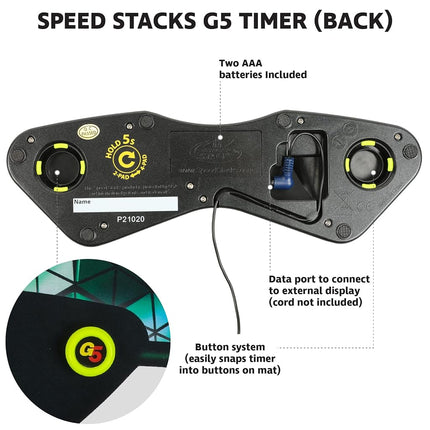 Speed Stacks | G5 Timer | Endorsed by Sport Stacking and Cubing associations | Accuracy to 0.001 Seconds, Batteries Included