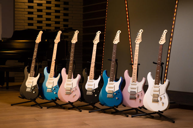 Yamaha - guitarra eléctrica de cuerpo sólido de 6 cuerdas, diestra, azul brillante (Pacifica Standard Plus)