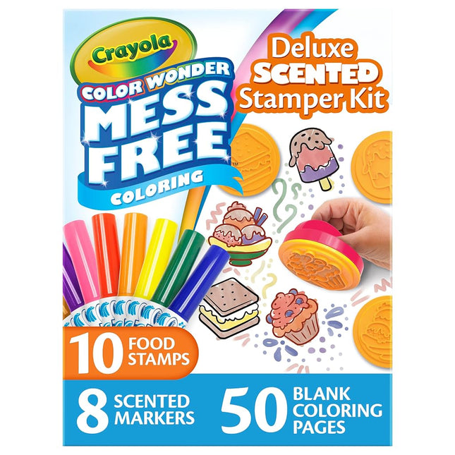 Crayola Color Wonder Mess Free Coloring Set, 50 Blank Coloring Pages, Scented Color Wonder Stamps and Markers, Refill Set
