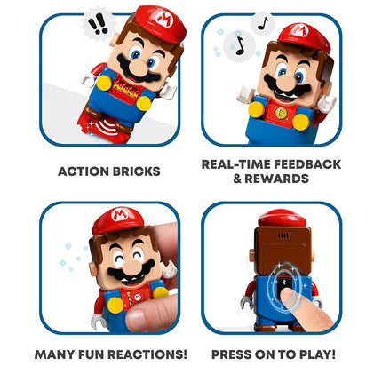 LEGO Super Mario Adventures with Mario Starter Course Set, Buildable Toy Game, Collectible Gifts for Kids, Boys & Girls aged 6 Plus Year Old, with Interactive Figure 71360