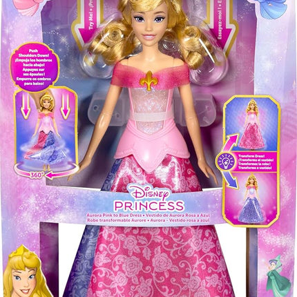 Mattel Disney Princess Aurora Doll in Transforming Dress w/Lights