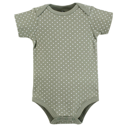 Hudson Baby Unisex Baby Cotton Bodysuits, Be Happy Floral, Newborn