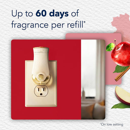 Recambio de ambientador de aceite perfumado Glade Plugins, Manzana Canela, 5 unidades