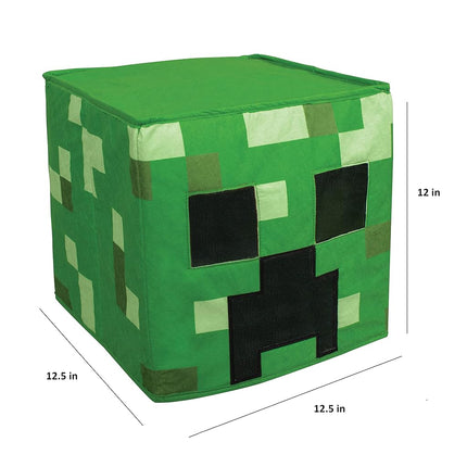 DISGUISE 116909-15L CREEPER HEADPIECE/BLOCK HEAD Minecraft Dress Up & Accessories, Green, One Size