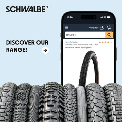 Schwalbe Clik Valve Conversion Set – Bicycle Valve Innovation for Inflating Tyres – Retrofit Kit for Presta/SV Valves