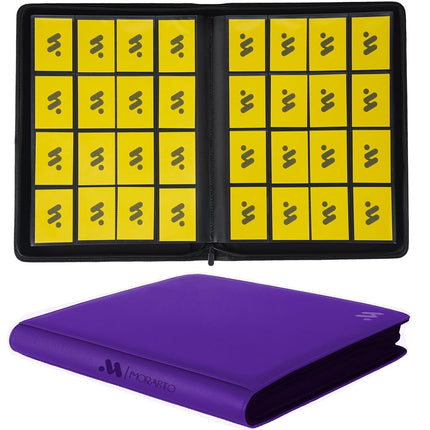 MORABTO Card Binder 16 Pocket,Trading Card Binder 