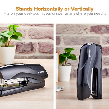 Bostitch Office Heavy Duty Stapler, 40 Sheet Capacity, No Jam, Full Strip, for Classroom, Office or Desk, Black