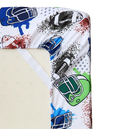 Kids Bedding Set Bed in a Bag for Boys and Girls Toddlers Printed Sheet Set and Comforter, Twin, Football