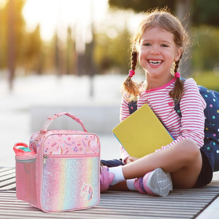 Bagseri 2 Pack Kids Lunch Box - Insulated School Lunch Bag for Girls Boys