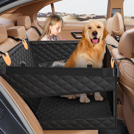 PETICON Large Dog Car Seat, Back Seat Extender for