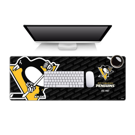 YouTheFan NHL Pittsburgh Penguins Logo Series Desk Pad SMU