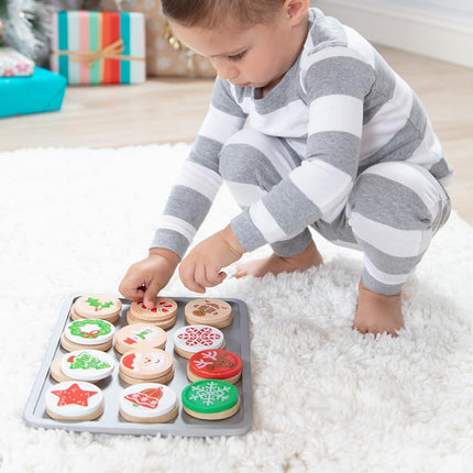 MaMeMi WOODEN SLICE AND BAKE CHRISTMAS COOKIE SET