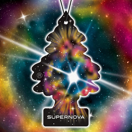 LITTLE TREES Supernova 24 Air Fresheners, Hanging Tree, Car Air Freshener, Bergamot, Berry, Florals and Musk Scent