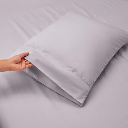 Nestl Twin XL Bed Sheet Set - Grey Lavender - 3-Piece Extra Deep Pocket