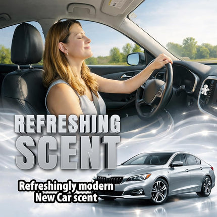 Little Joe 96401-6PK New Car Scent, Car Air Freshener, Clips to A/C Air Vent, Alcohol-Free Fragrance Oil, Non-Hazardous and Non-Toxic Plastic, Set of 6