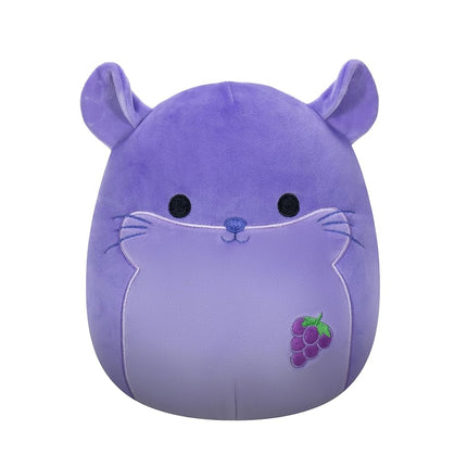 Squishmallows Original 8-Inch Zergman Grape Scented Chinchilla - Official Jazwares Plush