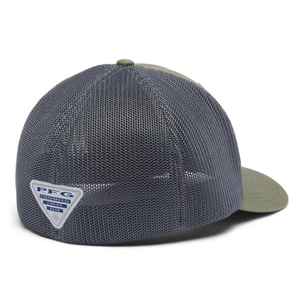 Gorra de béisbol de malla Columbia unisex PFG Fish Flag, Cypress/Grill/Bandera de pez de EE. UU., Grande/XG, Cypress/Grill/Bandera de pez de EE. UU., Grande-XG