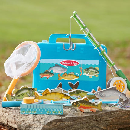 Melissa & Doug Let’s Explore Fishing Play Set, 21 Pieces, Toy Fishing Set For Toddlers And Kids, Pretend Play Fishing Toy, Learning Toys For Kids Ages 3+