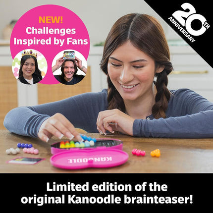 Educational Insights Kanoodle Fan Edition - 20th Anniversary (Magenta), Brain Teaser Puzzle for Ages 7 and up